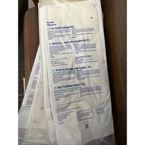 10 Bags B5C4145NS BAXTER  15L CYCLER DRAINAGE BAG Dialysis 2030 Expiration